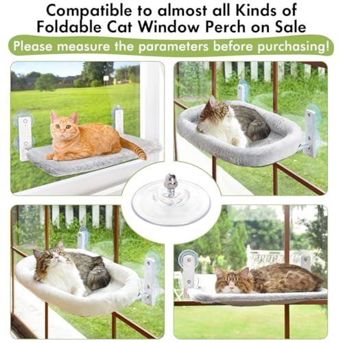 Amosijoy RSC-4 Pack Cat Window Perch Suction Cup thumb #5