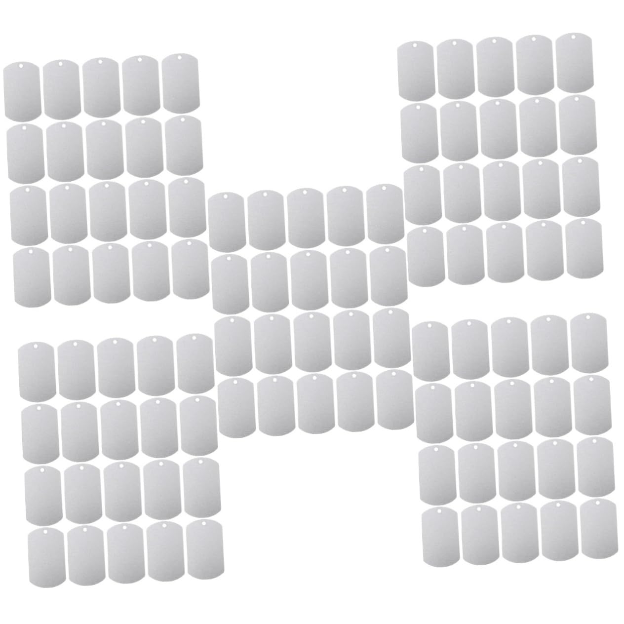 Toddmomy 100piezas Etiquetas De Identificación De Aluminio Para Mascotas Grabables Adecuadas Para Perros Gatos y Pequeñas Mascotas Personalizables