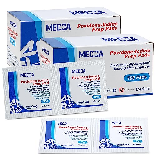 MEDca Iodine Prep Pads 200 Count