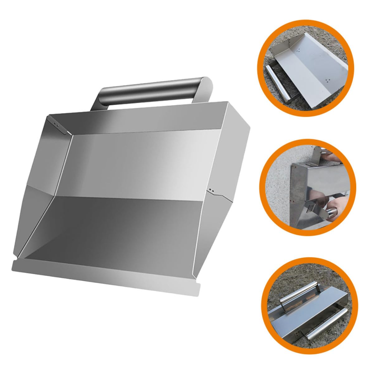 Cazzuola in Acciaio Inossidabile per Intonaco e Cartongesso Strumento Ergonomico Multifunzione per Rasatura Finitura e Riparazione Muri Leggera e Resistente alla Ruggine per