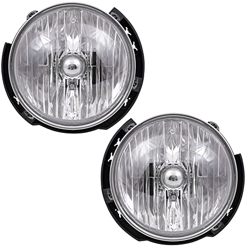EPIC LIGHTING OE Style Replacement Headlights Assembly Compatible with Jeep 2007-2017 Wrangler Left Driver & Right Passenger Sides Pair