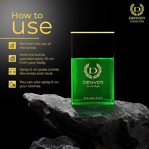 Image of DENVER Hamilton Perfume For Men - 70ML, Pack of 2|Premium & Long Lasting Perfume| Eau de Parfum