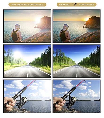 FV Vintage Classic Polarized Sunglasses for Men Women Aviator Navigator Metro around Square Rectangular Designer Style4