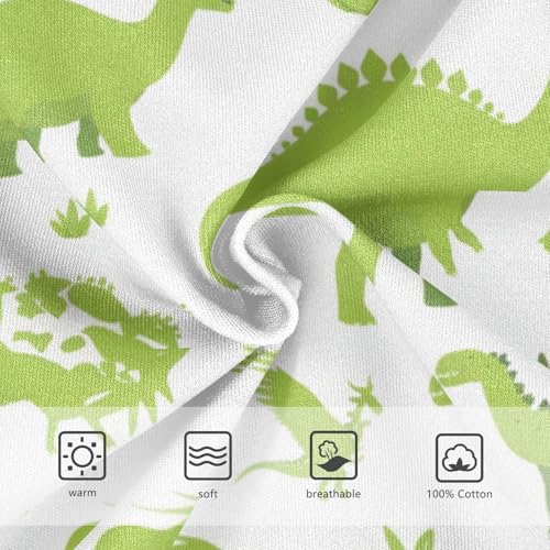 Dinosaurs Green Silhouette Toddler Boys' Comfort Kids Underwear Cute Children Undies3