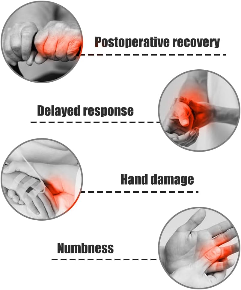 Rehabilitation Robotic Gloves, Portable Hand Therapy Gloves for Stroke, Hand Recovery Glove Equipment, Hand Exerciser for Arthritis, Finger Training, Cerebral Palsy(Orange Right Hand L)