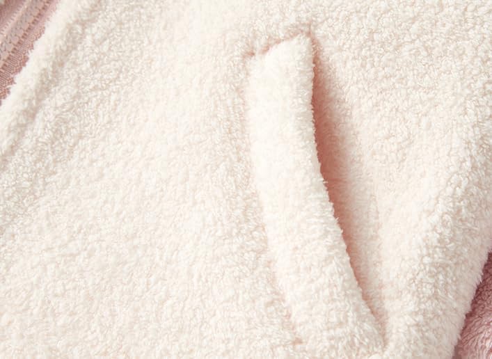 Baby Gilrs Hooded Jacket Soft Winter Warm Fleece Hoody Outerwear Jacket Coat - Image 7