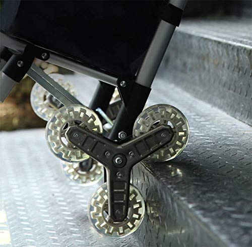 Einkaufstrolley, Zusammenklappbarer Einkaufstrolley Auf Rädern Mit Abnehmbarer Tasche Und Faltbarem Design, Maximale… – Bild 5