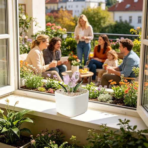 Ramo de flores artificiales pequeñas para decorar mesas y ventanas 7