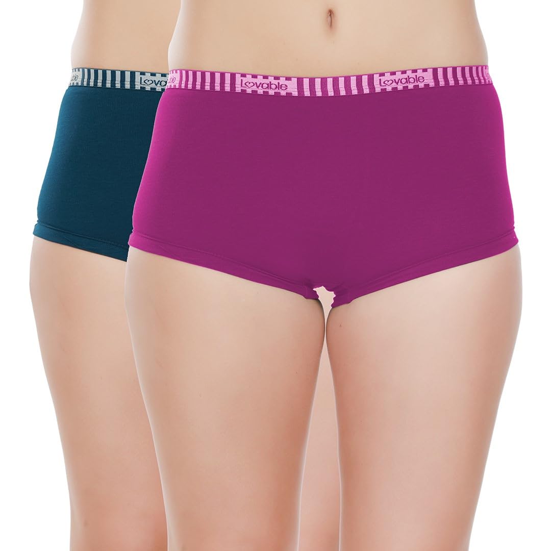 lovable Women Solid Polycotton Regular Fit Assorted Full Coverage Panty (Pack of 2) - LEP-2021-picture-26