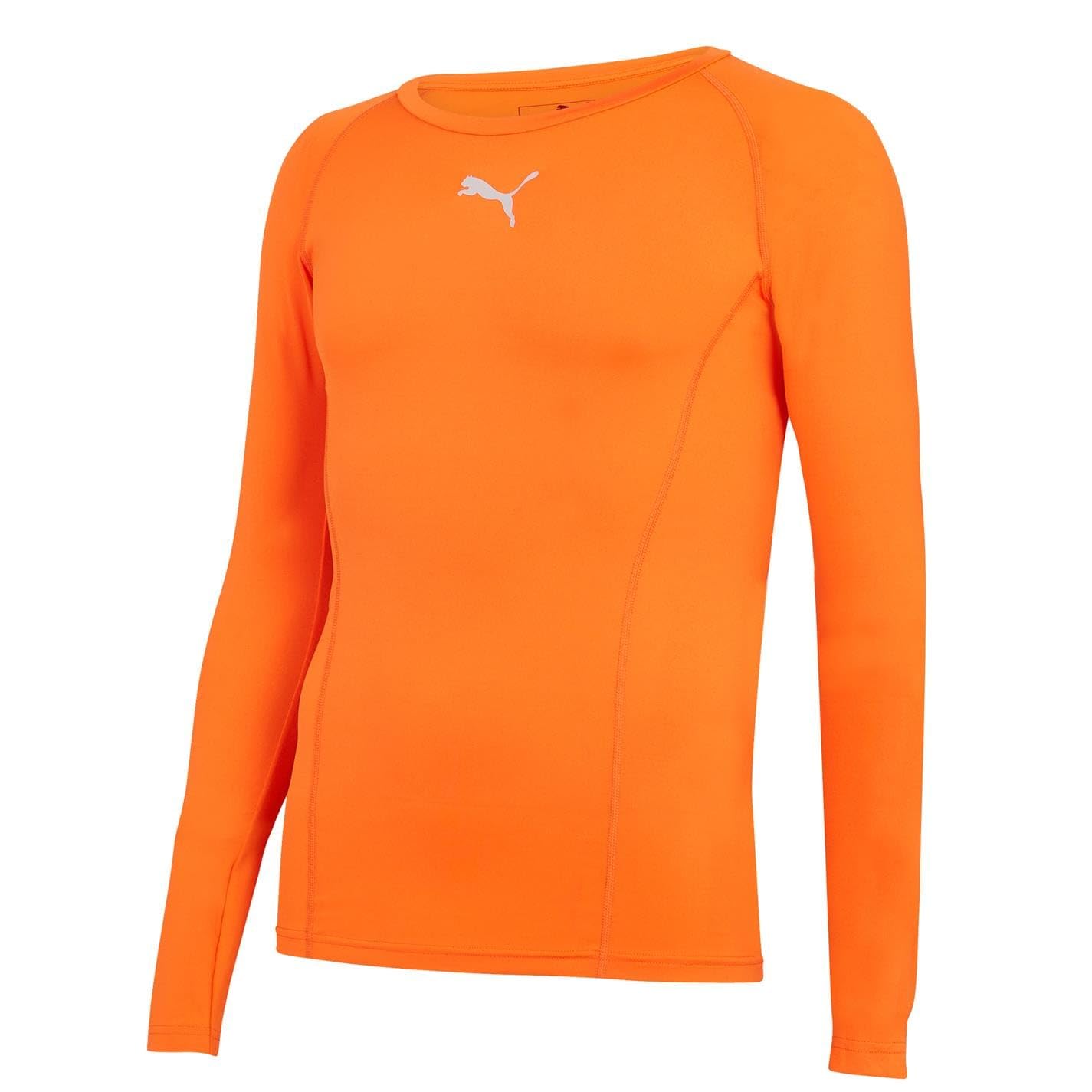 PUMA Liga Baselayer Tee Ls Koszulka Performance Mężczyźni,Pomarańczowy (Golden Poppy),XL