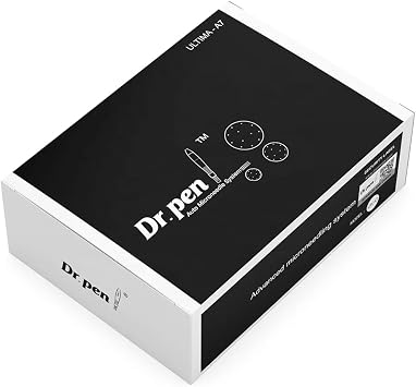 Dr Pen Ultima A7 Microneedling Kalem - 18000 RPM En Güçlü Kablolu Model - Profesyonel Derma Otomatik Kalem - Yüz ve Vücut için En İyi Cilt Bakım Alet Seti - 6 adet 12 pinli Kartuş