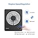 EasyAcc Portable Travel Fan 7-inch, Ultra-thin + 10-26H Runtime + Step-less Speed Control + 180°Foldable, Quiet Portable Travel Desk Fan for Bedroom Office, Cruise Travel Essentials 2025