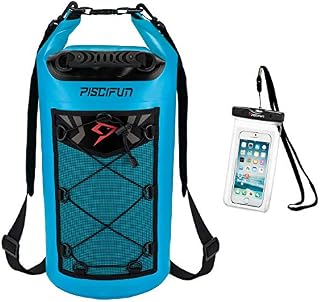 Piscifun Waterproof Dry Bag Backpack 20L Floating Dry Backpack with Waterproof Phone Case