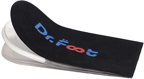 Vista 36 de Dr.Foot Insertos ortopédicos ajustables para levantamiento de talón, plantilla de aumento de altura para discrepancias de longitud de piernas, Beige