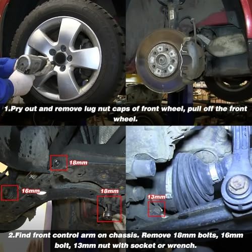 Kit de bujes de brazo de control para eliminar ruidos de suspension en VW Golf Jetta y Beetle 4