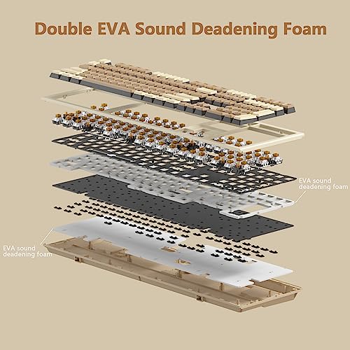 Hexgears X5Pro Wireless Mechanical Keyboard, Triple Mode Bt5.0/2.4G/Usb-C Mechanical Keyboard With Kailh Box Red Switch, Hot Swappable 108 Keys Full Size Keyboard For Windows All Laptop Mac #TOP6