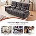 MAHOMICO Recliner Sofa with Cup Holders for Living Room 3 Seat Manual Oversized Recliner Chiar with Ergonomic, Side Pocket for Adult