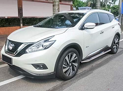 2 Pieces Fit for Nissan Murano 2015-2020 Fixed Aluminum Side Step Running Board Nerf Bar Protector
