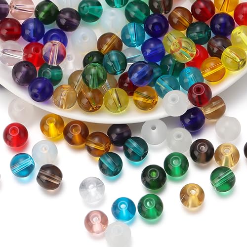 FAPUMOE Blue Round Crystal Glass Beads for Jewelry Making (4/6/8/10mm) - Image 4