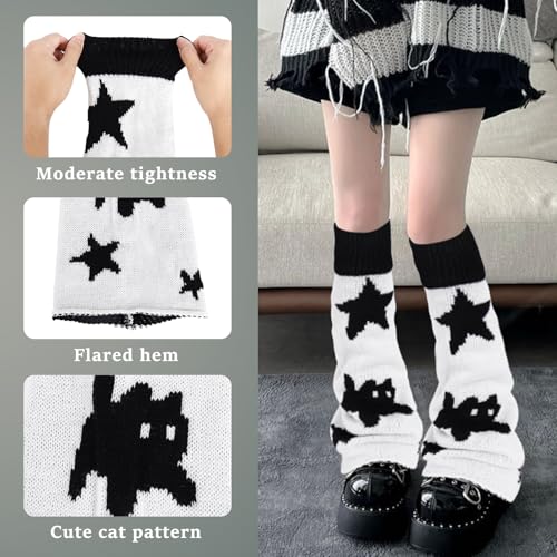 Image of Junely Leg Warmers for Women Kawaii Leg Warmer Baggy Legwarmers
