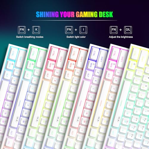 Magegee TS91 Ergonomic Waterproof Mechanical Feeling Office Computer Keyboard For Pc, Mac, Ps4, Xbox One Gamer thumb #2