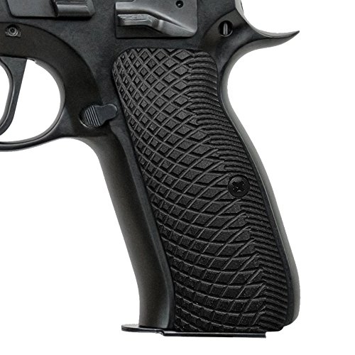 Cool Hand G10 Grips for CZ 75 Full Size, SP-01 Series, Shadow 2, 75B BD, SP-01, Tristar P120, Gun Grips Screws Included, Aggressive Snake Scale Texture