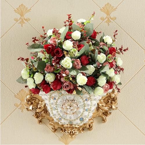 Vase mural rétro pour fleur séchée suspendue et décoration maison style ancien