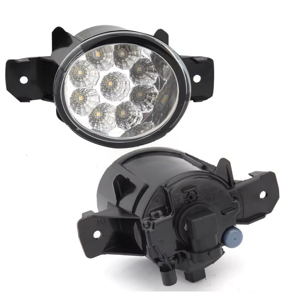 Conjunto Faros Antiniebla Para Clio 2001-2013 Luces Antiniebla Faros Delanteros Accesorios Kit De Carrocería Coche(LED Fog B)