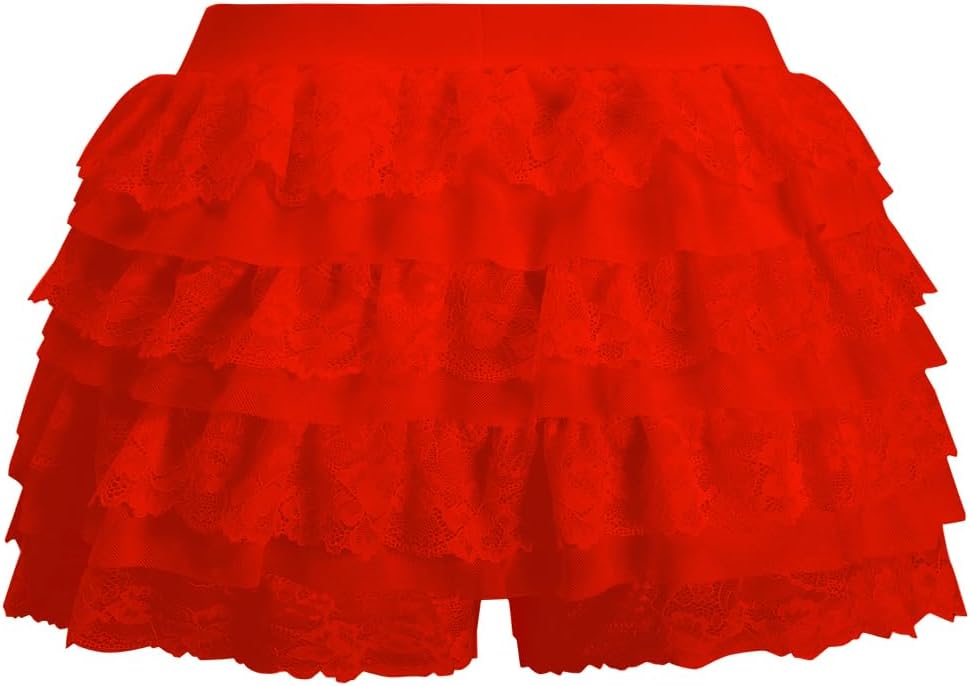 Women's Y2k Ruffle Shorts Lace Layer Bloomers Sexy Booty Mini Skirt Pumpkin Sweet Pettipants - Image 4