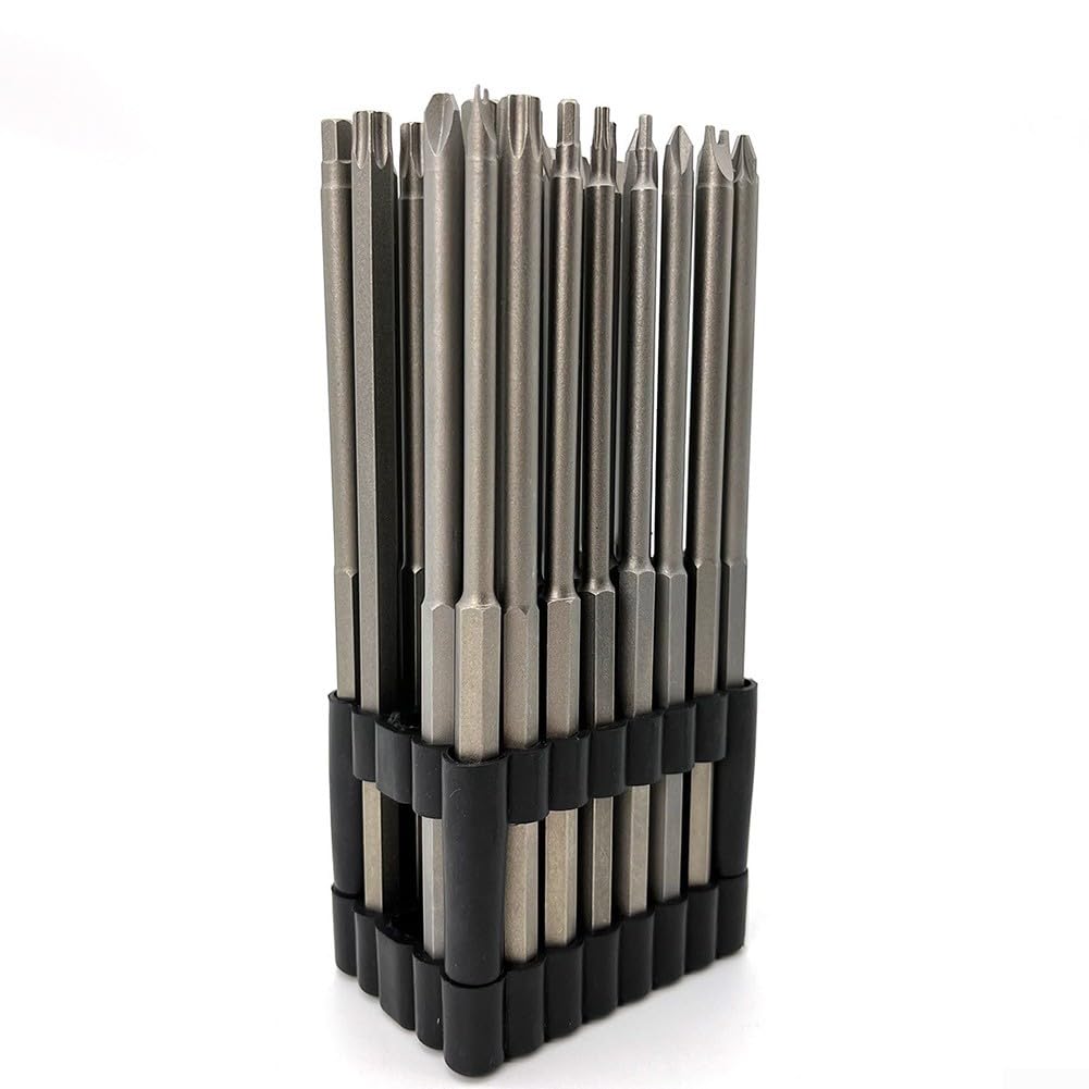 Set di punte per cacciavite, 32 pezzi, 150 mm di lunghezza, per chiavi Torx antimanomissione, punte per trapano PH1, PH2, PZ1, PZ2, di ricambio