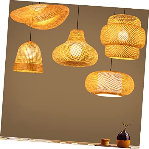 LABRIMP 1Pc Decoração Restaurante- **Cm Antigo Candelabro Pendurado Sombra Quente Ninho Gaiola Pinge