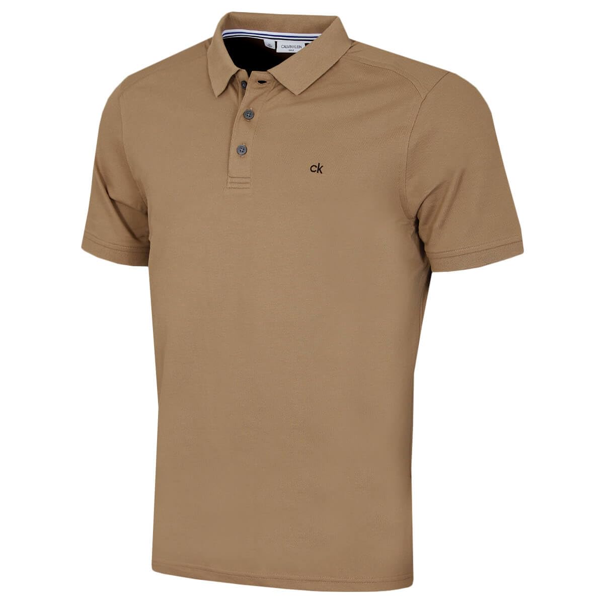 Calvin Klein Mens Campus 3 Button Polo Shirt - Biscuit - XXXXXL