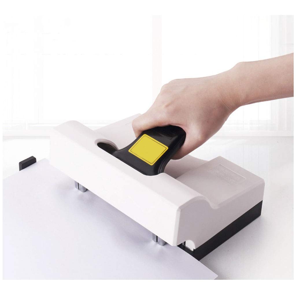 Liudan Cucitrice Heavy-Duty Doppio Testa cucitrice, Double-Hole Doppio chiodo Standard pinzatrice, Risparmio di manodopera Ufficio cancelleria, Metallo plastica, Bianco Spillatrice