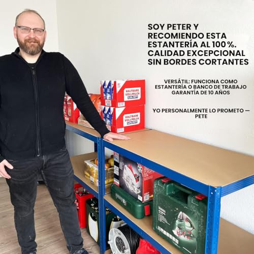 Estantería de carga pesada con sistema de encaje y estructura modular independiente 7