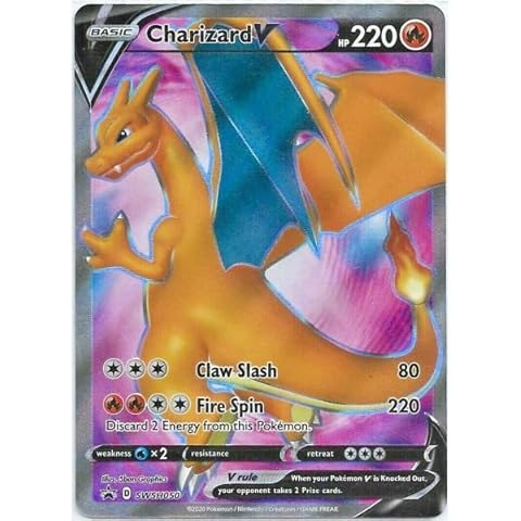 Pokemon Charizard V Full Art Card Cover