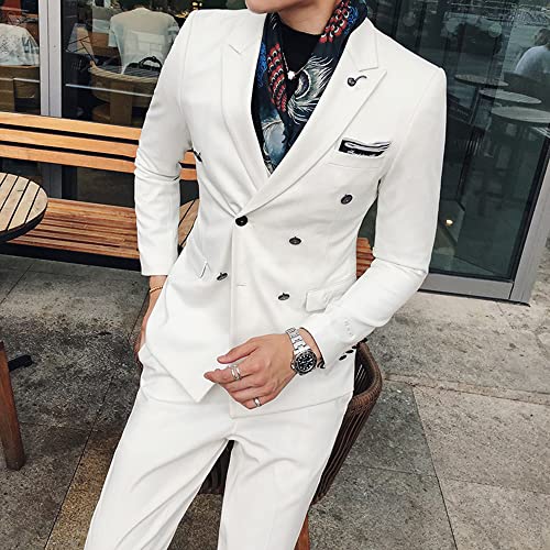 Blazer croisé hommes Ulnomio idéal pour un costume de marié chic - 2