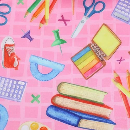 Toddler Girls Back to School Dress Cartoon Casual Toy Print Dresses Short Sleeves Summer Dress 2-8Y4