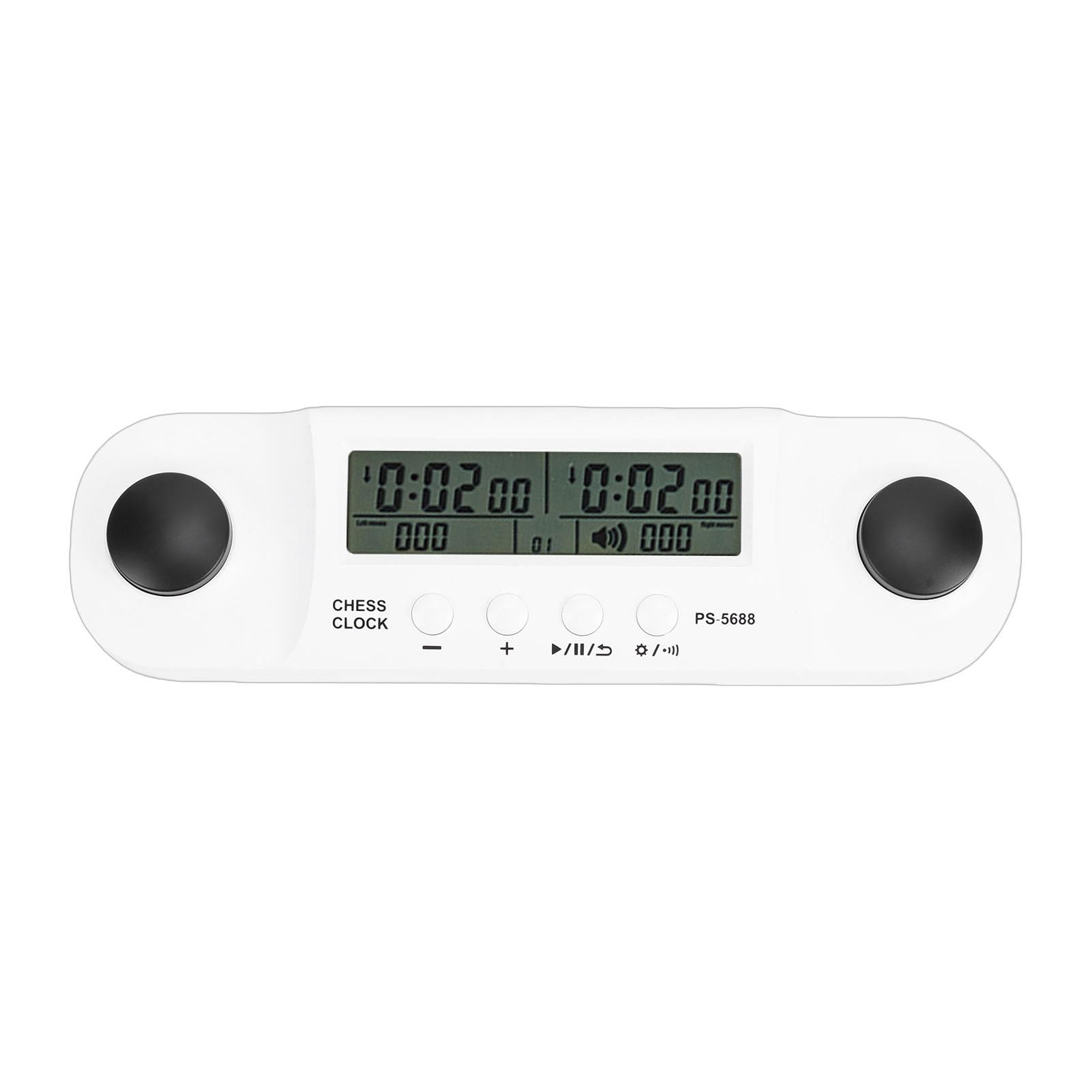 Orologio a scacchi, timer portatile con display HD per concorsi di scacchi cinesi internazionali (bianco)