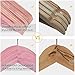 ELONG HOME Solid Cedar Hangers 12 Pack, Sturdy Wooden Hangers with 360 Degree Swivel Hook, Smooth Surface Wood Coat Hangers with Cedar Scent for Refreshing Closet