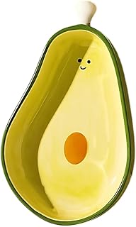 Avocado Mini Dip Bowl - Eco-Friendly Ceramic Serving Dish for Guacamole, Sushi, Snacks - Decorative Kitchenware Gift (4.7" W x 2.8" H)