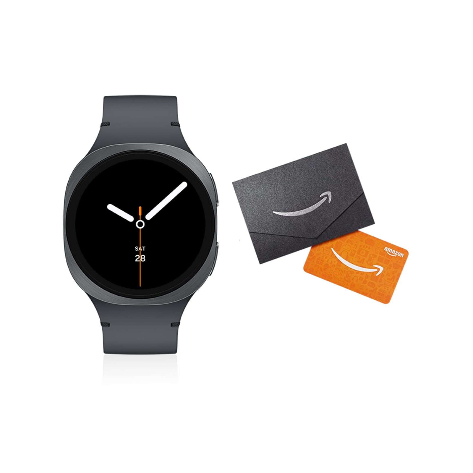Samsung Galaxy Watch 8 40mm LTE Smartwatch + $100 Gift Card, Cushion Design, Fitness Tracker, Sleep Coaching, Running Coach, Energy Score, Graphite [US Version, 2 Yr Warranty]