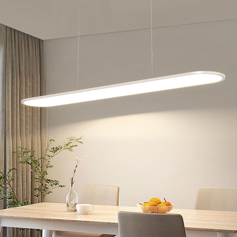 Lampe suspendue moderne à œil blanche réglable pour îlot de cuisine