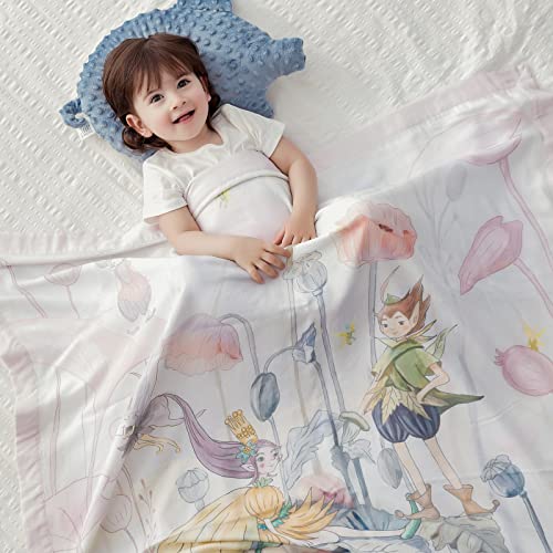 Domiamia Sleep Sack & Blanket Set Same Bamboo Cotton Blend Fabric Best Gift For Baby Girl 6-18 Months #TOP4