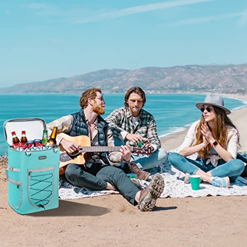 Vkkzaaw Cooler Backpack,36Cans Backpack Cooler Insulated Leak Proof Waterproof Soft Sided Cooler Bag,Beach Camping Cooler,Light Weight Travel Cooler Lunch Backpack For Hiking Shopping #TOP6
