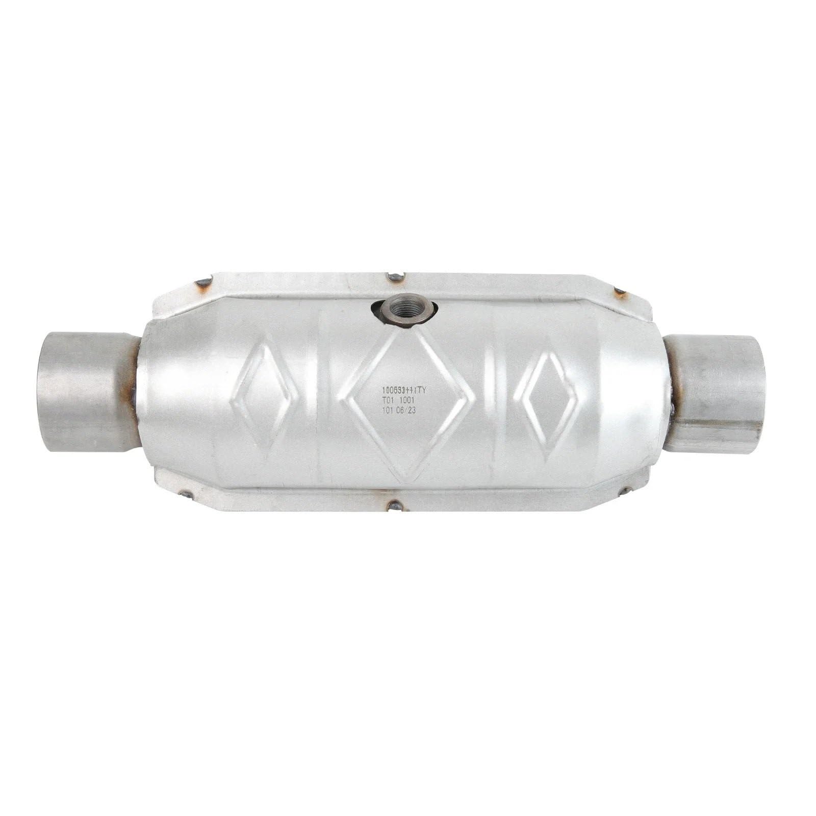 katalizator samochodowy Uniwersalne 2,5"/63mm katalizatory wydechowe ze stali nierdzewnej z osłoną ochronną pasujące do Forda i Chevroleta Silverado Katalizator katalizator