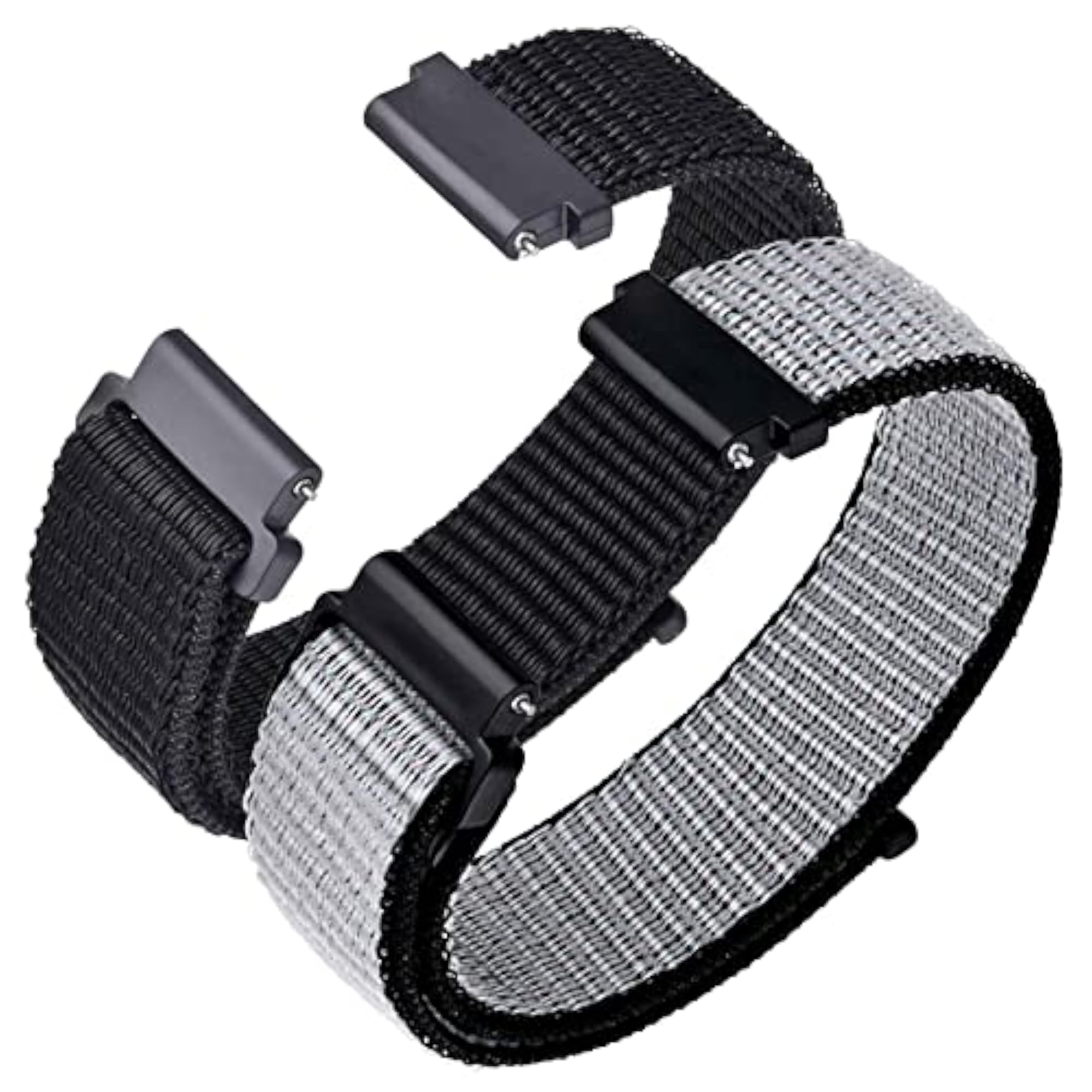 Nylon Sport Loop Watch Bands, 2 Packs Adjustable Strap