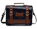 ECOSUSI Women Vintage Faux Leather Messenger Shoulder Satchel Weekender Fashion Bag, Dark Blue