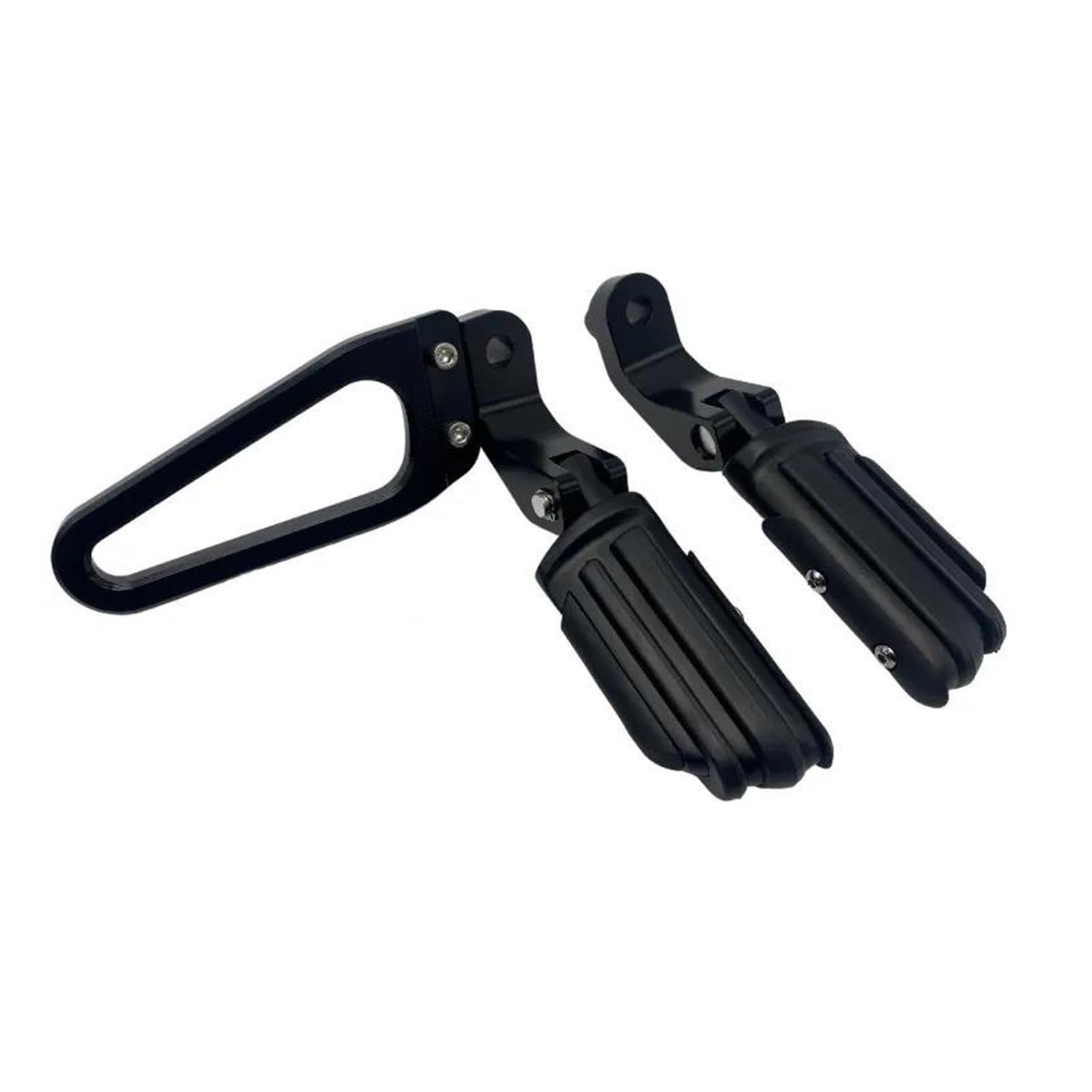 Pedane Passeggero Per BMW Per R18 100 Anni 2020-2023 Moto Classica Passeggero Pedane Peg Pedale Posteriore Poggiapiedi Pad Montaggio Poggiapiedi Motociclo (Colore : Black A