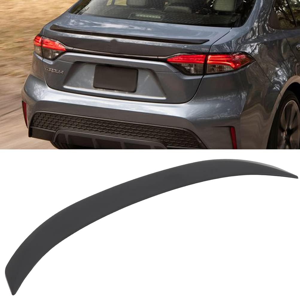 SCITOO Spoiler Wing Fits for 2020-2022 for Toyota Corolla Matte Black Rear Trunk Spoiler Wing