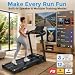 GEOTECH Foldable Treadmill for Home with 8% Incline, 180KG Weight Capacity Heavy Duty Running Machine, 4.0HP Walking Pad, 1-12 KM/H, Folding Treadmill for Heavy People with Large Running Belt